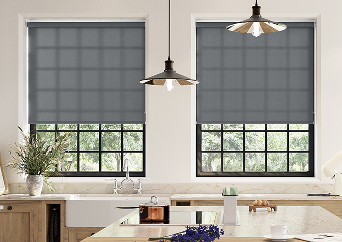 Roma (FR), Char Grey - Twist&Fit Roller Blind - Image 3